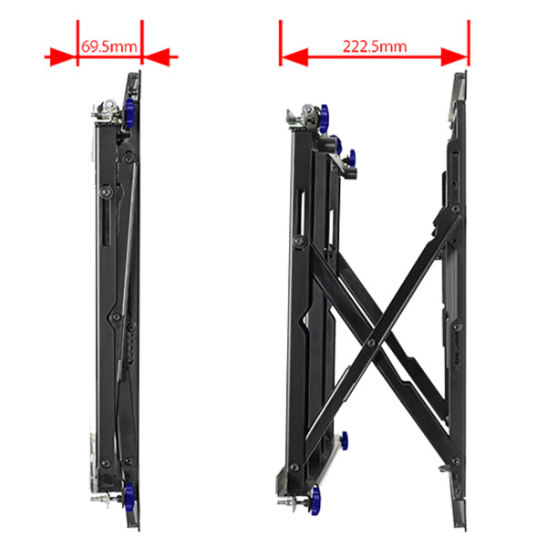 B-TECH BT-BT8312 Soporte pop-out para videowall - Peso soportado 50kg - VESA 600x400mm - Distancia a la pared de 70-223mm - Micr (1)