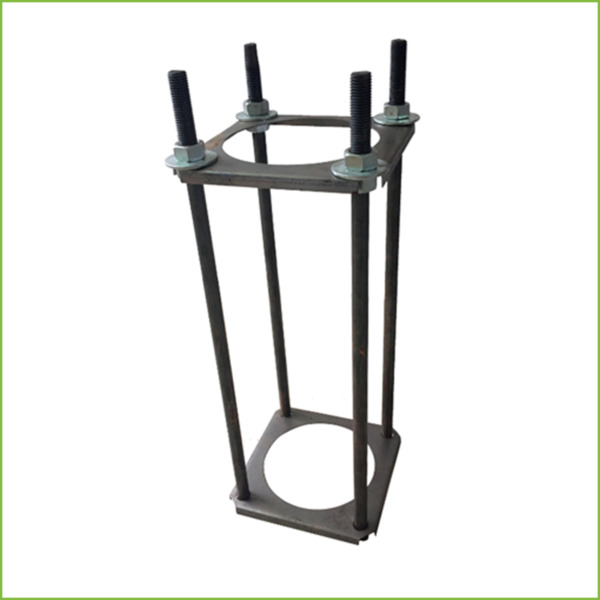 Báculo desmontable de 6m de altura en acero galvanizado de color negro con soporte para cámara y speed dome (3)