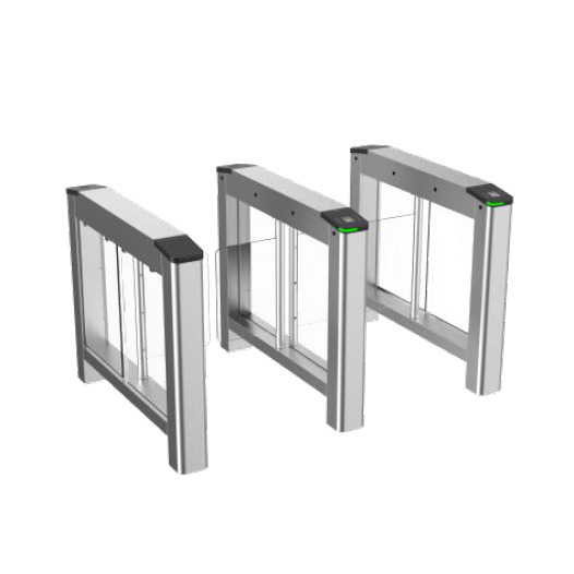 Barreras/tornos oscilantes 4 pares de detectores LED paso Derecha M1 Vidrio Acrílico 650mm Hikvision