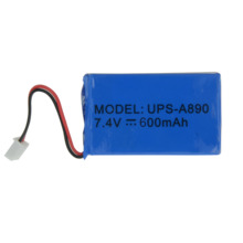 Batería de respaldo - Litio - Recargable - 7.4 V - 600 mAh - Compatible con WS-108