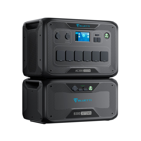 BLUETTI BL-AC300-1xB300 Kit batería doméstica Bluetti - Gran capacidad 3072Wh - Potencia 3000W - Salidas y formas de recarga múl (3)