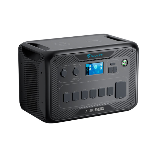 BLUETTI BL-AC300 Inversor - Funciona con al menos 1x BL-B300 - Potencia salida 3000W max - Salidas y formas de recarga múltiples (3)