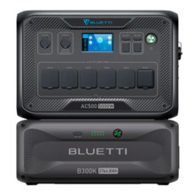 BLUETTI BL-AC500-1xB300K Kit batería doméstica Bluetti - Capacidad 2765Wh - Potencia 5000W - Salidas y formas de recarga múltipl