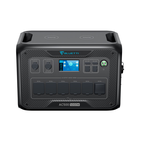 BLUETTI BL-AC500 Inversor - Funciona con al menos 1 BL-B300S - Potencia salida 5000W max  - Salidas y formas de recarga múltiple (5)