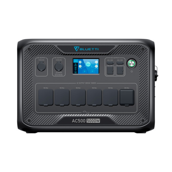 BLUETTI BL-AC500 Inversor - Funciona con al menos 1 BL-B300S - Potencia salida 5000W max - Salidas y formas de recarga múltiple