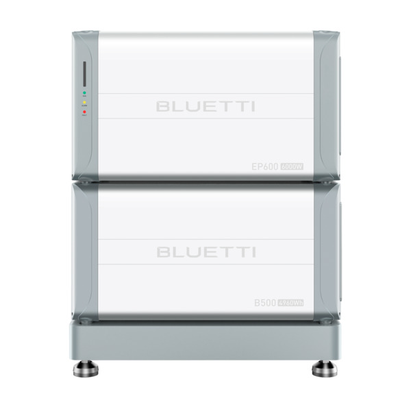 BLUETTI BL-EP600-1xB500 Kit batería domestica - Inversor + Batería + Soporte - Gran capacidad 4960 Wh - Potencia 6000W - Control