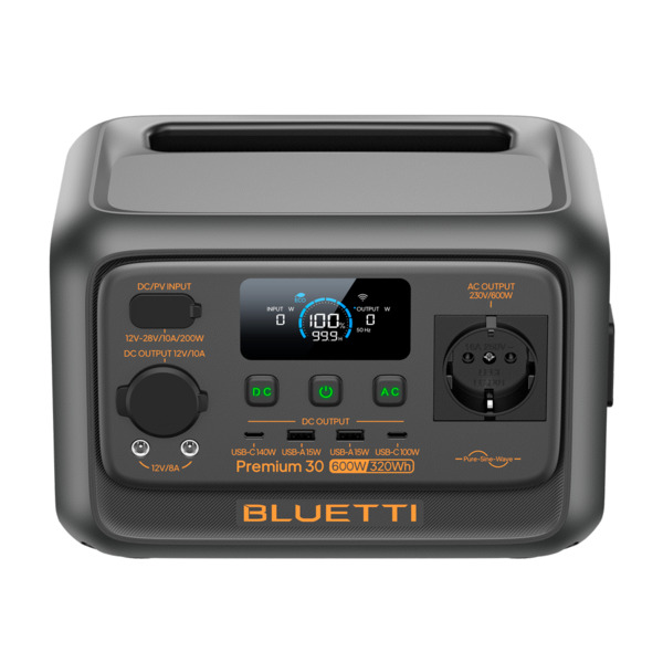 BLUETTI BL-PREMIUM-30V2 Estación de energía portátil - Capacidad 320Wh - Potencia salida 600W - Salidas y formas de recarga múlt (1)