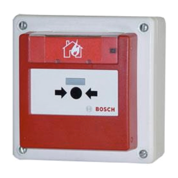 BOSCH FMC-420RW-HSRRD Pulsador alarma exterior rearmable. Montaje superficie. Color rojo