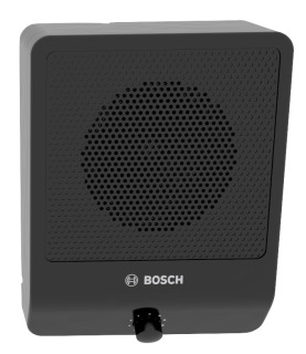 BOSCH MEGAFONÍA (LB10-UC06V-D) CAJA ACÚSTICA, 6W, CONTROL VOLUMEN, NEGRO (MOQ 2 UNIDADES)