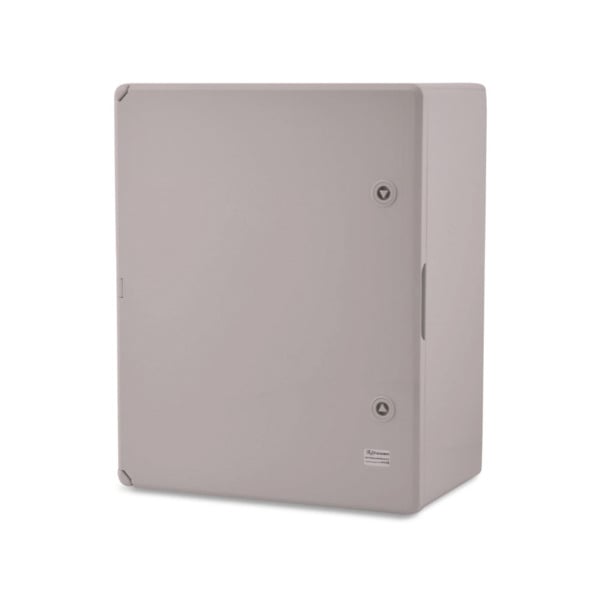 By Demes DEM-951 DEM-951 Caja de plástico con puerta de dos puntos de cierre. Carcasa de plástico ABS y resistente a álcalis, ac