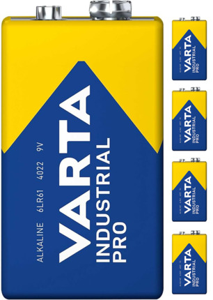 Comprar BYSECUR 1604 9V Pila 9V de gran potencia, duración y fiabilidad Varta industrial Pro