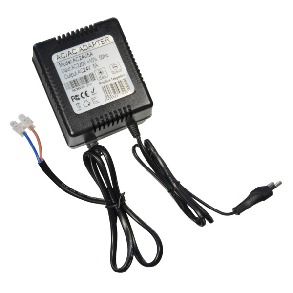 BYSECUR AC24V5A Fuente de Alimentación AC/AC (Transformador) Entrada AC 230V 50HZ Salida AC 24V 5A