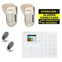 BYSECUR ALARMS BSC02296 Kit de Alarma Bysecur IP / GSM. Central + 2 Volumétricos de exterior + 2 Mandos