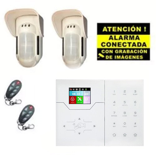 BYSECUR ALARMS BSC02296 Kit de Alarma Bysecur IP / GSM. Central + 2 Volumétricos de exterior + 2 Mandos