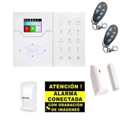 Comprar BYSECUR ALARMS BSC02298 Kit de Alarma Bysecur IP / GSM. Central + 1 PIR + 1 Contacto Magnetico + 2 Mandos