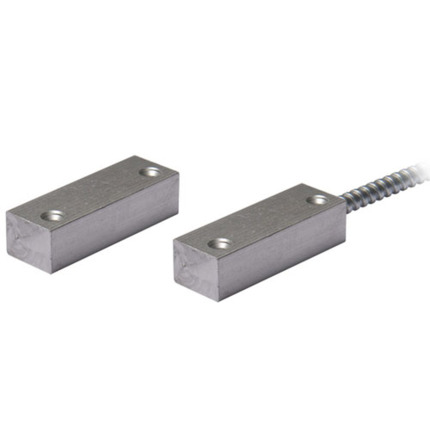 Comprar BYSECUR ALARMS CTC005 Contacto electromagnético cableado aluminio cable protegido cero Montaje superficie puertas metálicas