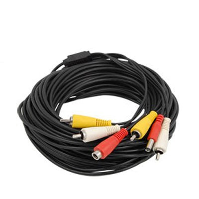 Comprar BYSECUR BSC00200 Cable RCA para cámaras de CCTV audio, video y alimentación. 10 m