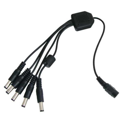 Comprar BYSECUR BSC00938 Distribuidor de alimentación para 5 cámaras - 1 entrada Macho estándar - 5 salidas Hembra estándar .