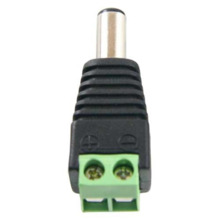 BYSECUR BSC00942 Conector DC macho estándar con salida +/- de 2 terminales para alimentación