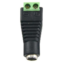 BYSECUR BSC00943 Conector DC hembra estándar con salida +/- de 2 terminales para alimentación