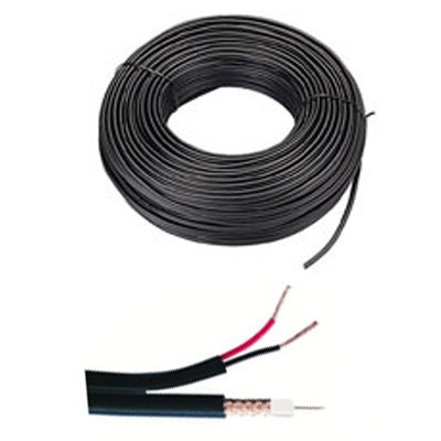 Comprar BYSECUR BSC01209 Bobina de 100 metros de cable CCTV RG174 + alimentación