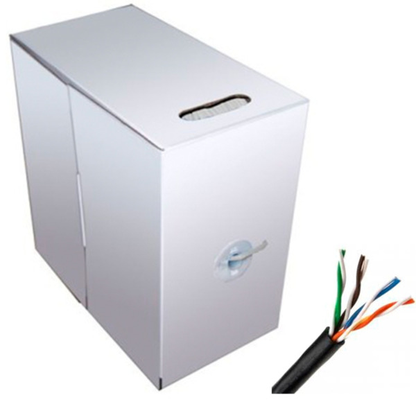 BYSECUR BSC01419 Bobina en caja de cable UTP Cat5e de 305 m con cubierta válida para exterior. (1)