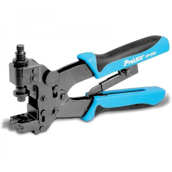 BYSECUR BSC01698 Herramienta crimpadora por compresion conectores BNC RG-59 y RG6