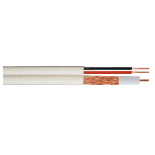 BYSECUR BSC02277 Bobina de Cable Siamés 100m : RG-59 + Alimentación . Diámetro 6mm (1)