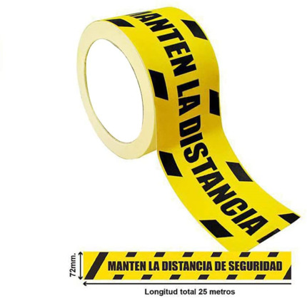 Comprar BYSECUR BSC20587 Rollo de Precinto Distancia de Seguridad