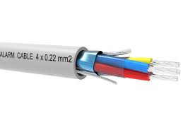 BYSECUR BSC21545 Rollo 100m de cable flexible 4 hilos apantallado libre halógenos (4x0,22 AL/M HF) (1)