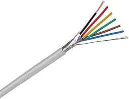 BYSECUR BSC21549 Rollo 100m de cable flexible 4+2 hilos apantallado libre halógenos (AL/M 4x0,22+2x0,75 HF)