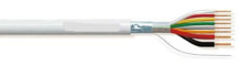 BYSECUR BSC21550 Rollo 100m de cable flexible 6+2 hilos apantallado libre halógenos (AL/M 6x0,22+2x0,75 HF)