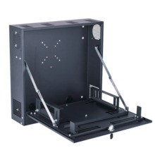 BYSECUR BSC27208 Caja de seguridad de 24" x 24" x 6" con soporte de montaje DVR y  monitor de 24"
