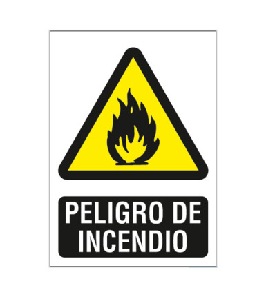 Comprar BYSECUR BSCAP301 Cartel de Señalización Peligro de Incendio