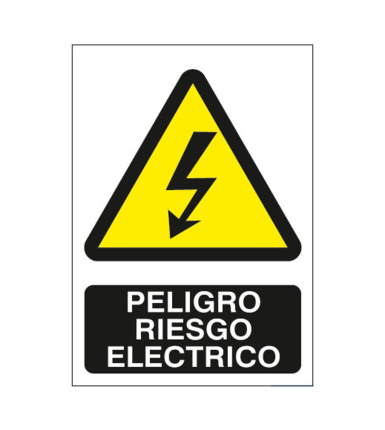 Comprar BYSECUR BSCAP319 Cartel de Señalización Peligro Riesgo Eléctrico