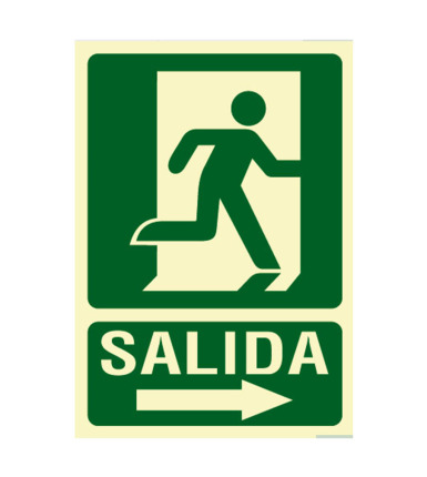 Comprar BYSECUR BSCEV402 Cartel de Señalización Evacuación salida derecha