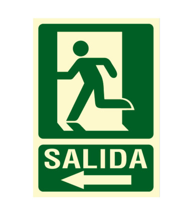 Comprar BYSECUR BSCEV403 Cartel de Señalización Evacuación salida izquierda