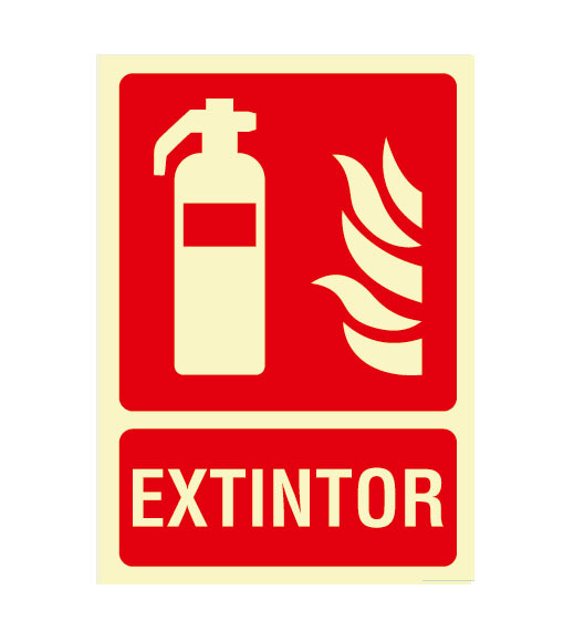 BYSECUR BSCEX101 Cartel de Señalización Extintor