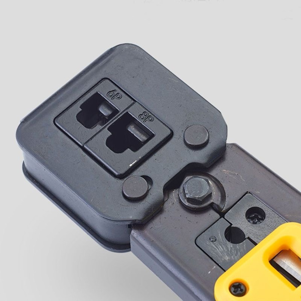 BYSECUR BSCEZ8PIN Crimpadora de conector Pasante RJ45. Empuñadura ergonómica antideslizante (8)