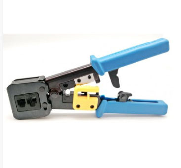 BYSECUR BSCEZ8PIN Crimpadora de conector Pasante RJ45. Empuñadura ergonómica antideslizante (1)