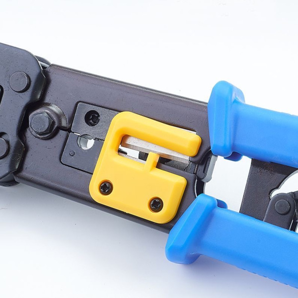 BYSECUR BSCEZ8PIN Crimpadora de conector Pasante RJ45. Empuñadura ergonómica antideslizante (7)