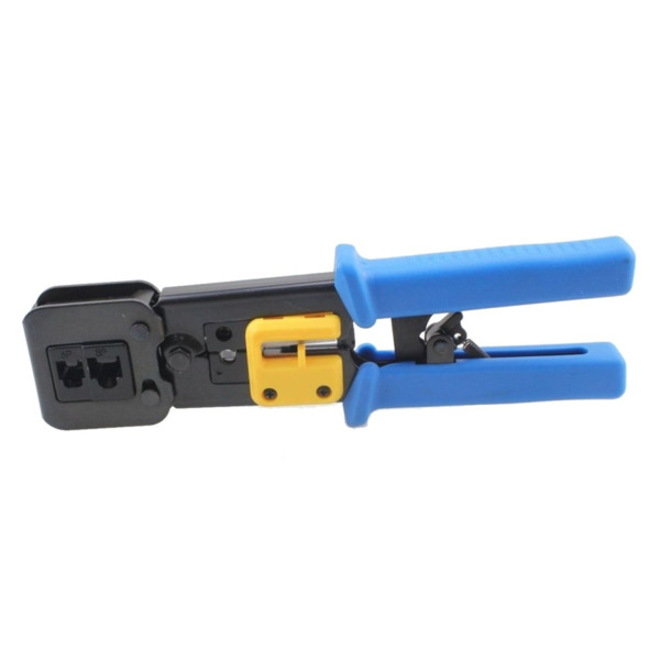 BYSECUR BSCEZ8PIN Crimpadora de conector Pasante RJ45. Empuñadura ergonómica antideslizante