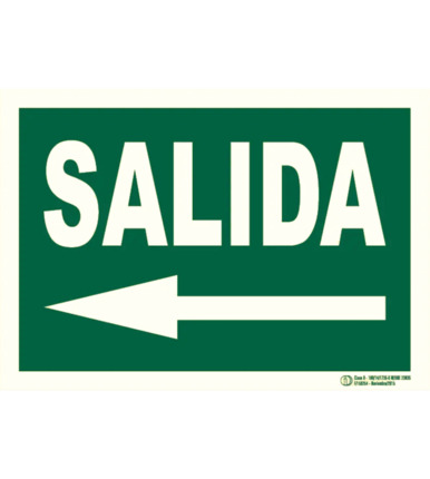 Comprar BYSECUR E-321 Cartel de Señalización Evacuación salida izquierda