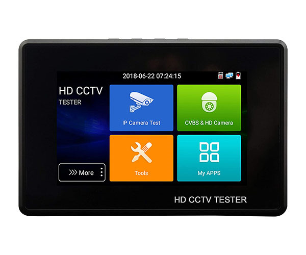BYSECUR M-IPC-200B Tester CCTV de 4" de muñeca para cámaras IP, HDTVI, HDCVI, AHD, CVBS. POE, WiFi (2)