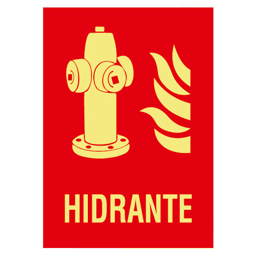 BYSECUR P-143 Cartel de Señalización Hidrante