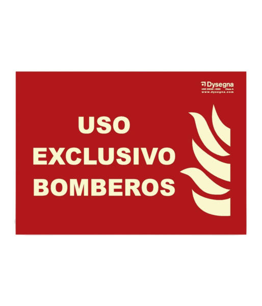 BYSECUR P-195 Cartel de Señalización Uso Exclusivo bomberos