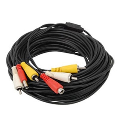 Cable RCA para cámaras de CCTV audio, video y alimentación. 30 m