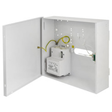 Caja alta capacidad para central Paradox. Transformador 40VA. Salida 16V/2.2A / 18V/2A.  320 x 300 x 90 mm