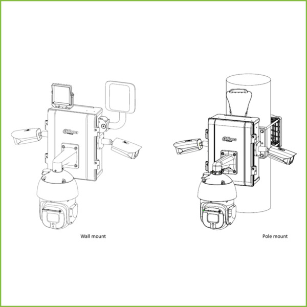 Caja de conexiones IP66 IK10 preparada para cámaras y accesorios DAHUA (3)