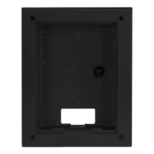 Caja de montaje para insertar para VTO220xF-P. Color negro